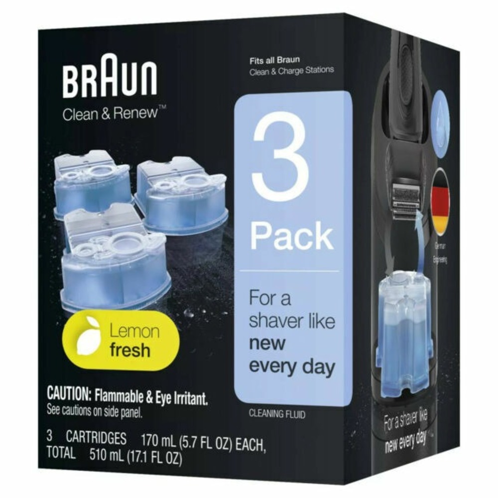 Braun Clean & Renew System Cartridges, 3 Pack